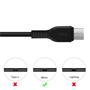Hoco USB Kabel X20 - 1m Micro USB Ladekabel verstärkte Kabelführung Datenkabel in Schwarz