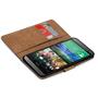 Basic Handyhülle für HTC One M9 Hülle Book Case klappbare Schutzhülle