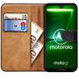 Basic Bookcase Hülle für Motorola Moto G7 Power Case klappbare Schutzhülle