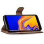 Basic Bookcase Hülle für Samsung Galaxy J4 Plus Case klappbare Schutzhülle