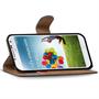 Basic Bookcase Hülle für Samsung Galaxy S4 Klappetui mit Kartenfächern