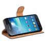 Basic Bookcase Hülle für Samsung Galaxy S4 Case klappbare Schutzhülle