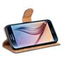 Basic Bookcase Hülle für Samsung Galaxy S6 Edge+ Case klappbare Schutzhülle