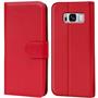 Basic Bookcase Hülle für Samsung Galaxy S8 Case klappbare Schutzhülle