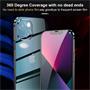 Metall Case für iPhone 14 Hülle | Cover mit eingebautem Magnet Rückseite und Vorderseite aus Glas
