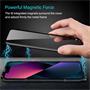 Metall Case für iPhone 14 Pro Hülle | Cover mit eingebautem Magnet Rückseite und Vorderseite aus Glas