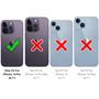 Metall Case für iPhone 14 Pro Hülle | Cover mit eingebautem Magnet Rückseite und Vorderseite aus Glas
