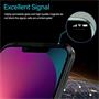 Metall Case für iPhone 14 Pro Hülle | Cover mit eingebautem Magnet Rückseite und Vorderseite aus Glas