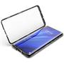 Metall Case für Samsung Galaxy S21 FE Hülle | Cover mit eingebautem Magnet Rückseite und Vorderseite aus Glas