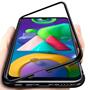 Metall Case für Samsung Galaxy M11 Hülle | Cover mit eingebautem Magnet Backcover aus Glas