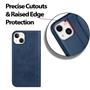 Handyhülle für iPhone 14 Plus Hülle Flip Case mit Kartenfächer RFID Block Schutzhülle