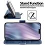 Handyhülle für iPhone 17 Pro Max Hülle Flip Case mit Kartenfächer RFID Block Schutzhülle