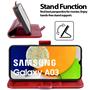 Handyhülle für Samsung Galaxy A03 Hülle Flip Case mit Kartenfächer RFID Block Schutzhülle