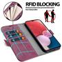 Handyhülle für Samsung Galaxy A13 4G Hülle Flip Case mit Kartenfächer RFID Block Schutzhülle
