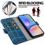 Handyhülle für Samsung Galaxy A15 4G/5G Hülle Flip Case mit Kartenfächer RFID Block Schutzhülle