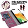 Handyhülle für Samsung Galaxy A33 5G Hülle Flip Case mit Kartenfächer RFID Block Schutzhülle