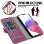 Handyhülle für Samsung Galaxy A54 5G Hülle Flip Case mit Kartenfächer RFID Block Schutzhülle