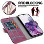 Handyhülle für Samsung Galaxy S20 FE Hülle Flip Case mit Kartenfächer RFID Block Schutzhülle