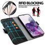 Handyhülle für Samsung Galaxy S20 Hülle Flip Case mit Kartenfächer RFID Block Schutzhülle