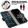 Handyhülle für Samsung Galaxy S20 Ultra Hülle Flip Case mit Kartenfächer RFID Block Schutzhülle