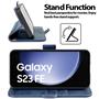 Handyhülle für Samsung Galaxy S23 FE Hülle Flip Case mit Kartenfächer RFID Block Schutzhülle