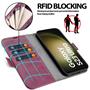 Handyhülle für Samsung Galaxy S23 Ultra Hülle Flip Case mit Kartenfächer RFID Block Schutzhülle