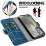 Handyhülle für Samsung Galaxy S24 FE Hülle Flip Case mit Kartenfächer RFID Block Schutzhülle