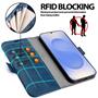 Handyhülle für Samsung Galaxy S25+ Hülle Flip Case mit Kartenfächer RFID Block Schutzhülle