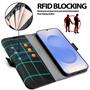 Handyhülle für Samsung Galaxy S25+ Hülle Flip Case mit Kartenfächer RFID Block Schutzhülle