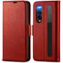 Handyhülle für Samsung Galaxy Z Fold 4 Hülle Flip Case mit Kartenfächer RFID Block Schutzhülle