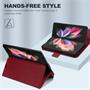Handyhülle für Samsung Galaxy Z Fold 4 Hülle Flip Case mit Kartenfächer RFID Block Schutzhülle