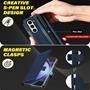 Handyhülle für Samsung Galaxy Z Fold 7 Hülle Flip Case mit Kartenfächer RFID Block Schutzhülle