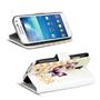 Motiv Klapphülle für Samsung Galaxy S4 Mini buntes Wallet Schutzhülle