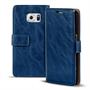 Retro Tasche für Samsung Galaxy S6 Hülle Wallet Case Handyhülle Vintage Slim Cover
