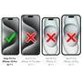 Shell Flip Case für iPhone 15 Pro Hülle Handy Tasche mit Kartenfach Premium Schutzhülle