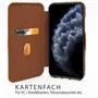 Shell Flip Case für iPhone 15 Pro Max Hülle Handy Tasche mit Kartenfach Premium Schutzhülle