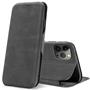 Shell Flip Case für iPhone 15 Pro Max Hülle Handy Tasche mit Kartenfach Premium Schutzhülle