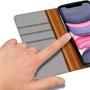 Handy Tasche für Apple iPhone 11 Hülle Wallet Jeans Case Schutzhülle