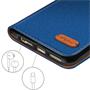 Handy Tasche für Apple iPhone 4 / 4s Hülle Wallet Jeans Case Schutzhülle
