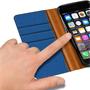 Handy Tasche für Apple iPhone 6s / 6 Hülle Wallet Jeans Case Schutzhülle