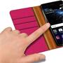 Handy Tasche für Huawei P10 Hülle Wallet Jeans Case Schutzhülle