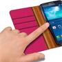 Handy Tasche für Samsung Galaxy S3 Mini Hülle Wallet Jeans Case Schutzhülle