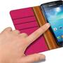 Handy Tasche für Samsung Galaxy S4 Hülle Wallet Jeans Case Schutzhülle