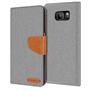 Handy Tasche für Samsung Galaxy S7 Edge Hülle Wallet Jeans Case Schutzhülle