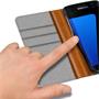 Handy Tasche für Samsung Galaxy S7 Edge Hülle Wallet Jeans Case Schutzhülle