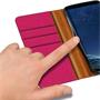 Handy Tasche für Samsung Galaxy S8 Plus Hülle Wallet Jeans Case Schutzhülle