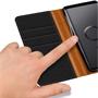 Handy Tasche für Samsung Galaxy S9 Plus Hülle Wallet Jeans Case Schutzhülle
