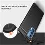TPU Hülle für Motorola Edge 20 Pro Handy Schutzhülle Carbon Optik Schutz Case