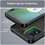 TPU Hülle für Motorola Moto E13 Handy Schutzhülle Carbon Optik Schutz Case
