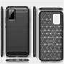 TPU Hülle für Samsung Galaxy A02s Handy Schutzhülle Carbon Optik Schutz Case